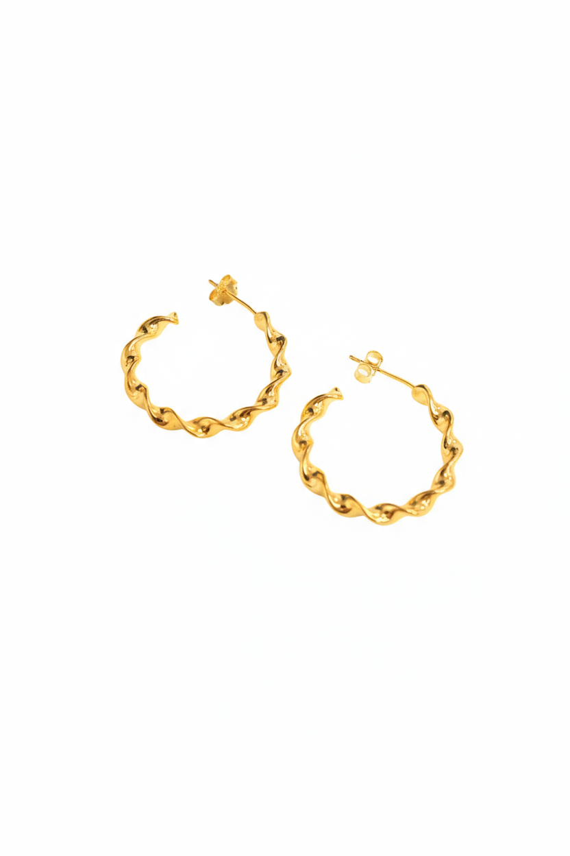 28. C Twist Earrings