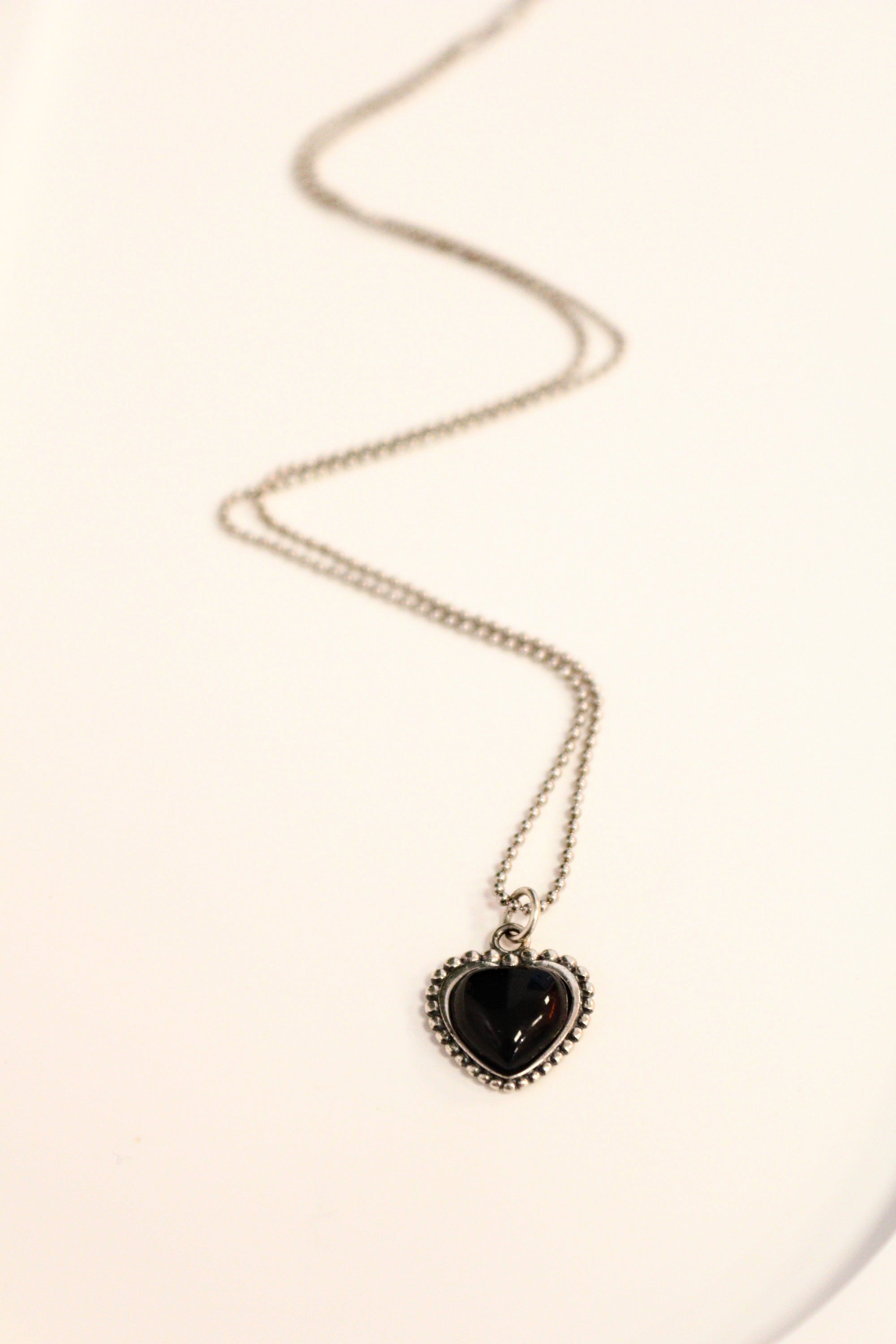 13. Black Agate "Sweet Love" Necklace