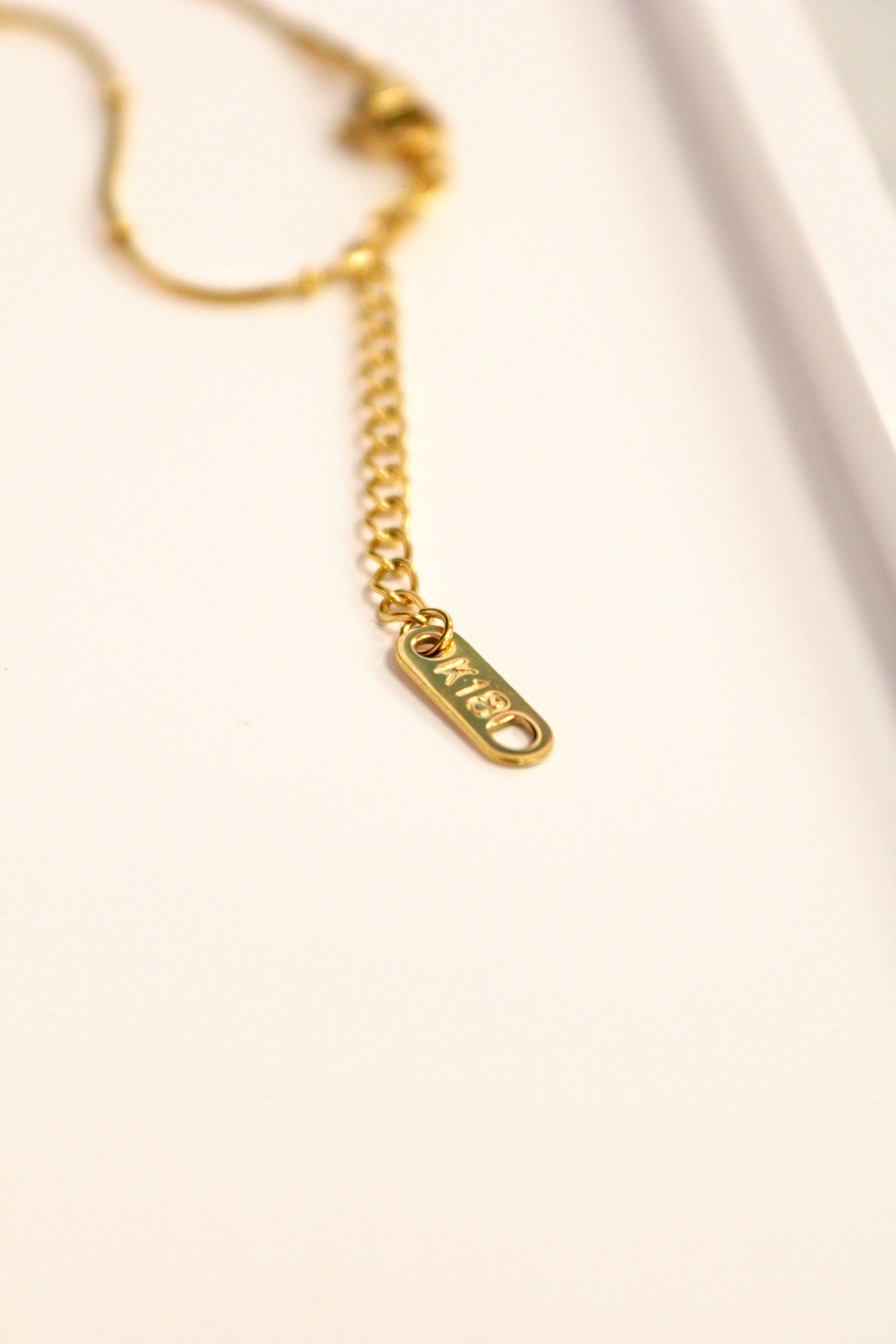 6. Heart Pendant Necklace with Bead Chain