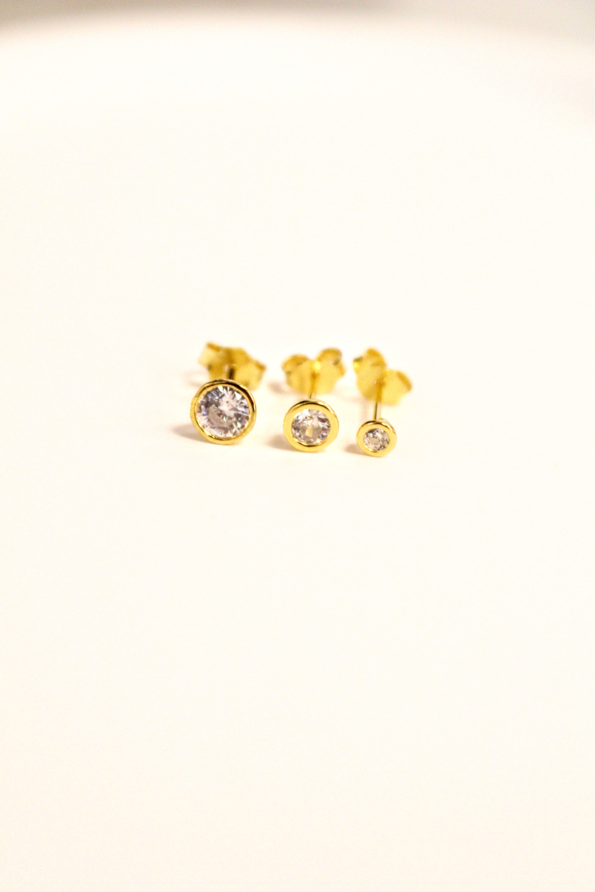 17. 3PCS/set 925 Sterling Silver Zircon Stud Earring