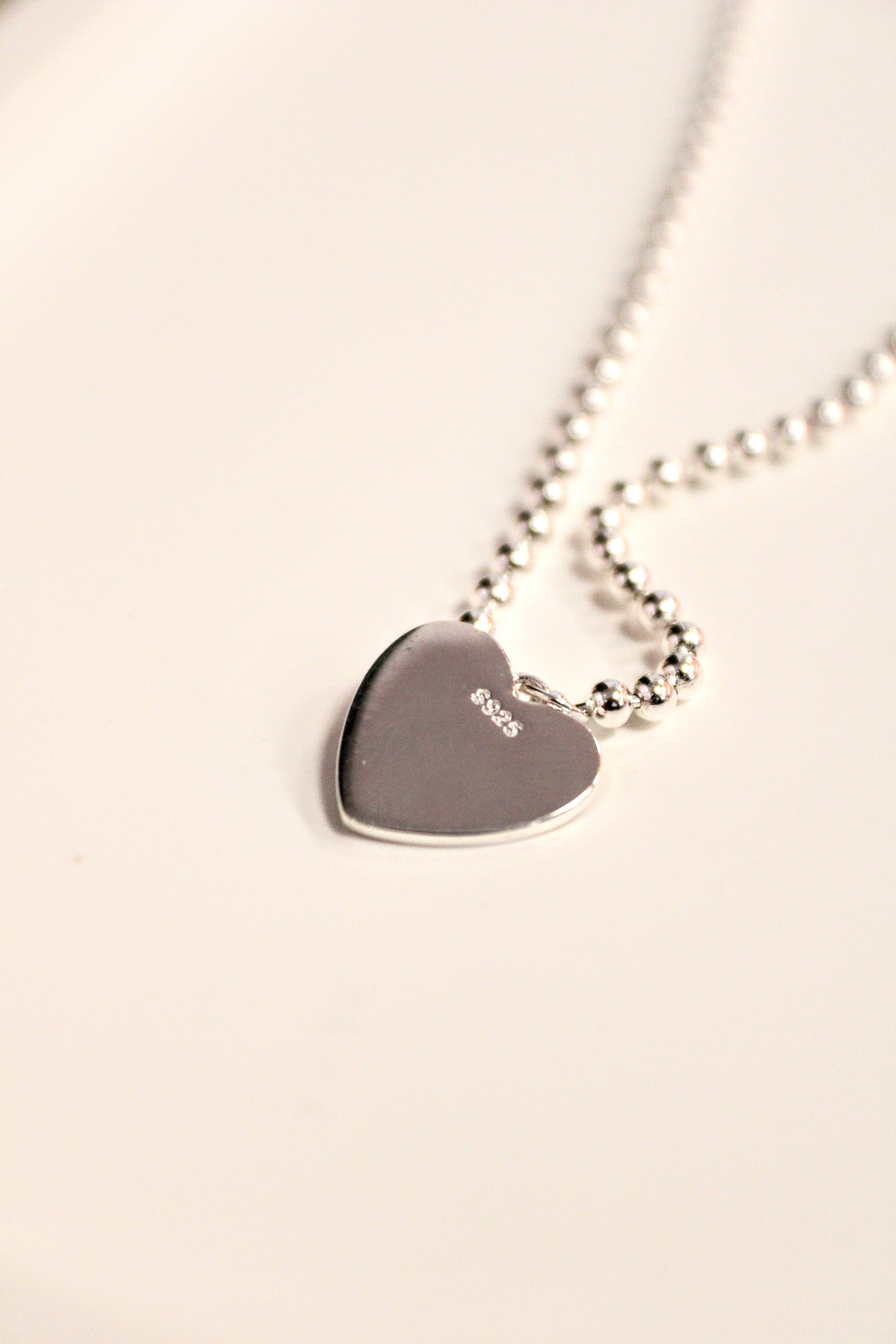 12. Enamel Heart Shape Chain Pendant Necklace