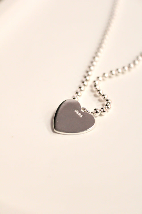 12. Enamel Heart Shape Chain Pendant Necklace
