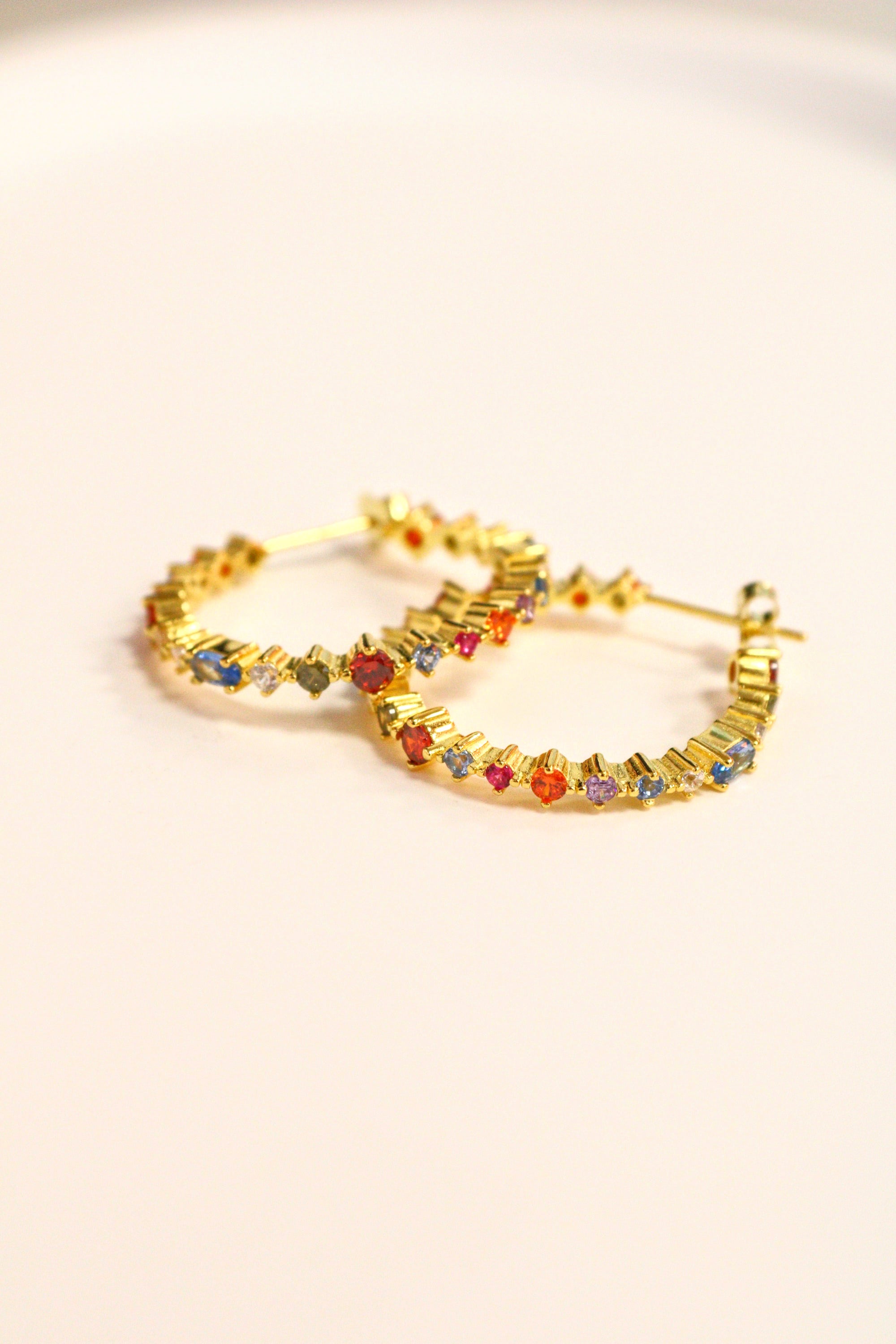 18. Colourful Diamond Stud Earrings