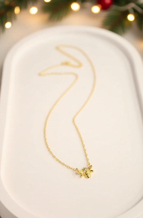 11. Bee Diamond Necklace