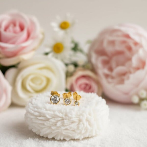 3PCS/set 925 Sterling Silver Zircon Stud Earring