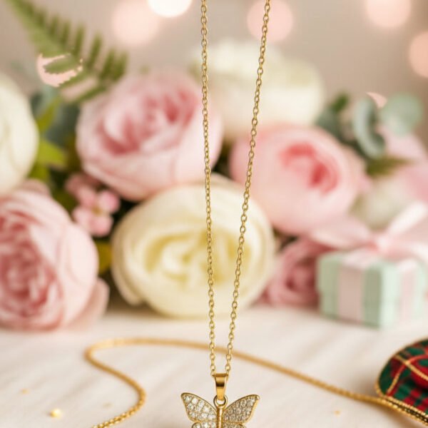 Butterfly Pendant Necklace