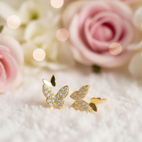 Butterfly Cubic Zircon Earrings